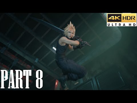 Final Fantasy 7 Remake Part 8 - PC Full Game Walkthrough - 4k 60 FPS HDR - No commentary