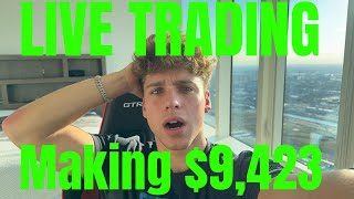 LIVE EXECUTING 9.4K TRADING THE MOTION MODEL