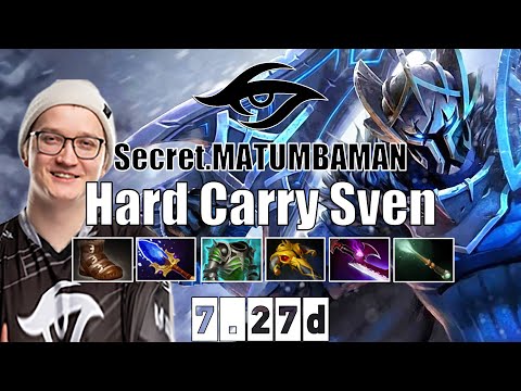 Sven | Secret.MATUMBAMAN | Hard Carry Sven | 7.27d Gameplay Highlights
