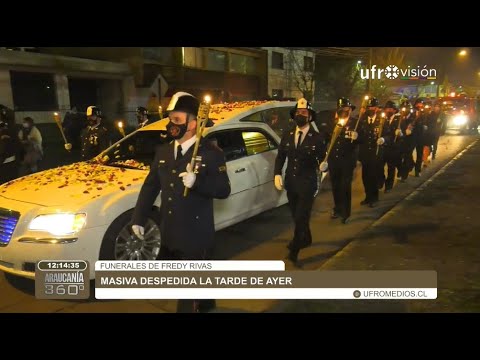 , title : 'Masiva despedida a Fredy Rivas: Bombero insigne de Temuco| ARAUCANÍA 360°'