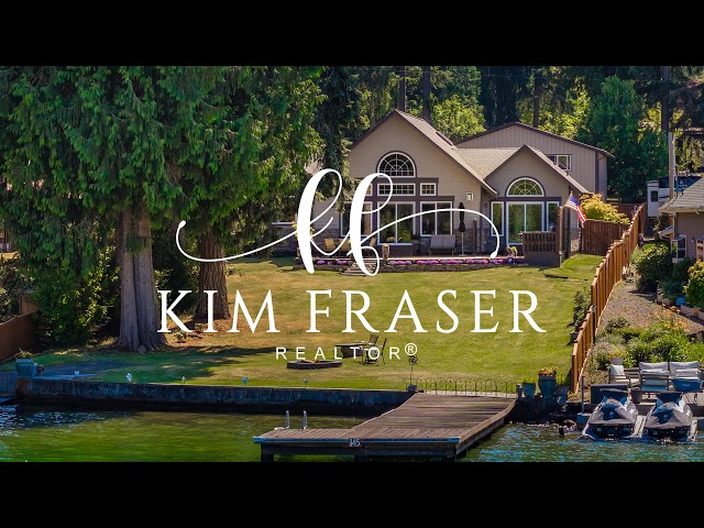  No-Bank Lake Tapps Waterfront with Spectacular Mt. Rainier Views