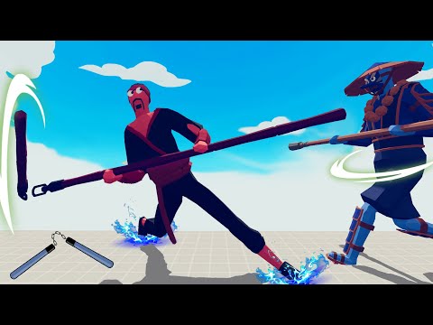 KUNG FU MASTER WITH DIFFERENT WEAPON vs EVERY UNIT | Totally Accurate Battle Simulator-TABS