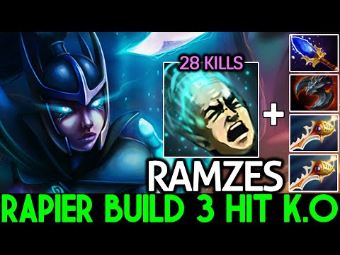 RAMZES [Phantom Assassin] Epic Divine Rapier Comeback 3 Hit K.O Dota 2