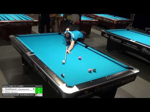 ÖSTM Pool Billard 2017 - 14.1 endlos - Damen Finale - Petra Stadlbauer gg. Silvia Imre
