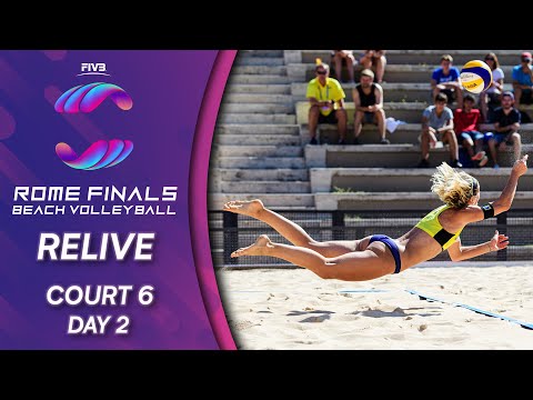 FIVB Beach Volleyball World Tour Finals 2019 | Court 6 - Day 2 | Rome