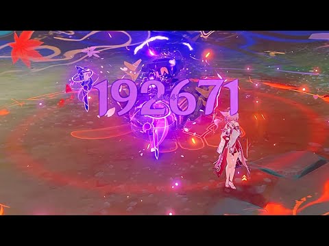 Yae (C6R1) E Damage Showcase - 192K vs Perpetual Mechanical Array