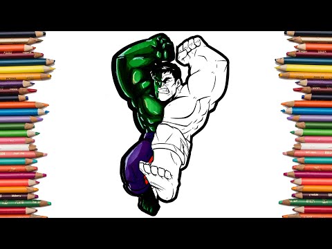 HULK Coloring Pages | MARVEL Superhero Adventures Coloring Book