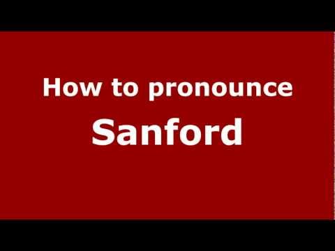 How to pronounce Sanford