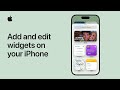 How To Add And Edit Widgets On Your IPhone Apple Support