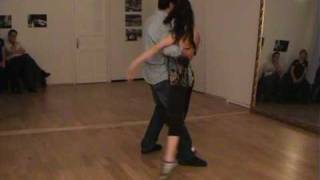 Video thumbnail for Tango Argentino clase Karin Solana y Gustavo Vidal 16.06.2009