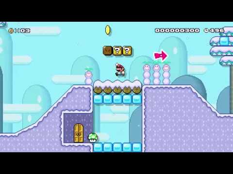 Super Mario Maker 2: Player Course "Winter Wonderland" [1080 HD]