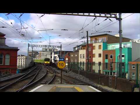 Dart train number 8615 arriving at Connolly Station