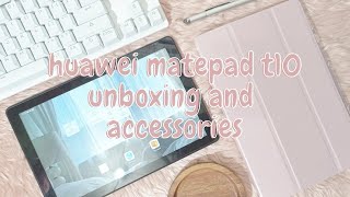 huawei matepad t10 unboxing + accessories