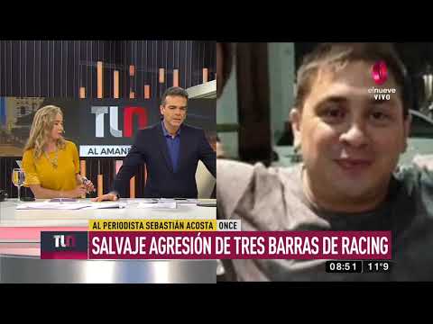 Periodista partidario sufrió salvaje agresión de tres barras de Racing