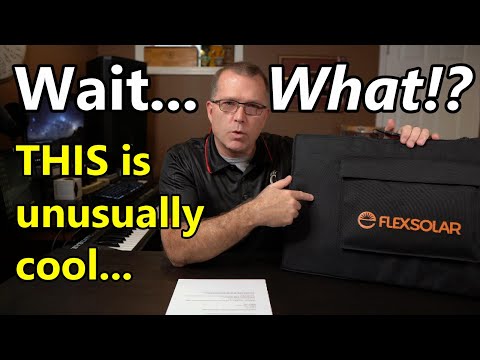 FLEXSOLAR 120W Portable Solar Panel with a COOL TRICK for faster Charging!