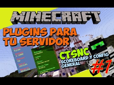 Ajneb97 - PLUGINS for your Minecraft SERVER - CTSNC (Decorative Plugin and Scoreboard) - Part 1