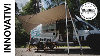 Das perfekte Sonnensegel für deinen Campervan! Aufbauanleitung für Kastenwagen + Bus - Rocket Camper