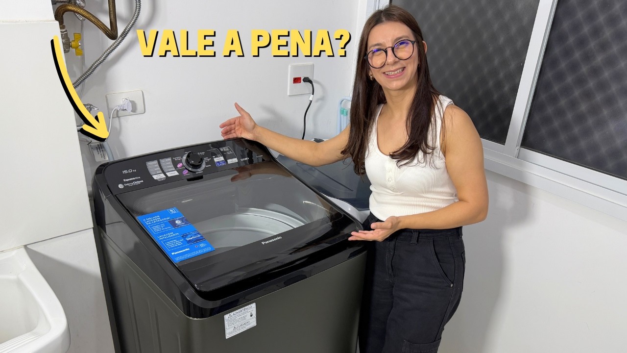 Miniatura da avaliação em vídeo de Máquina de Lavar Panasonic NA-F180D1W 18kg