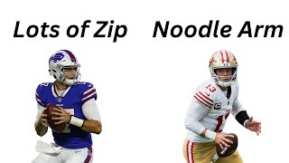 NFL QB Throw Power Tier List