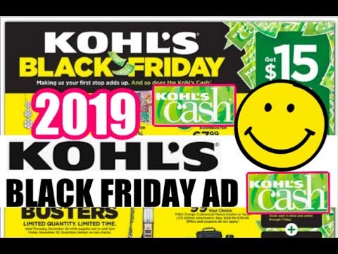 KOHL'S BLACK FRIDAY 2019 AD | Kohl's CASH DEALS, DOORBUSTERS & MORE! Video