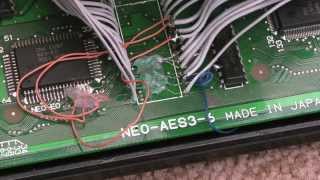SNK Neo Geo AES Repair Part 3 (BIOS, Regulator & Glue)