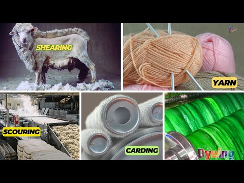 Wool Yarn Manufacturing Process -  From Sheep to Skein