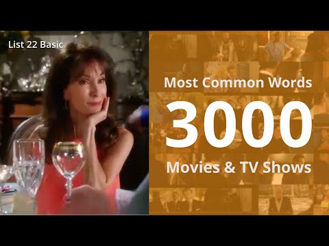 List 22 Basic | Most Common English Words 3000 | Daily Spoken Phrases | Learn English With TV Series