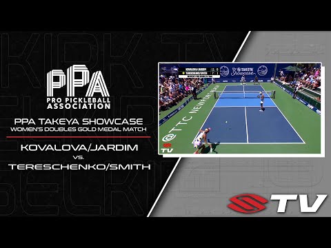 CRAZY PPA TAKEYA SHOWCASE FINAL MATCH - Tereschenko/Smith vs. Jardim/Kovalova - Pickleball Recap