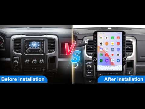 Car radio for RAM 1500 2500 3500 radio Upgrade carpaly stereo screen 2013 2014 2015 2016 2017 2018