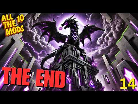 Defeating the Ender Dragon in All the Mods 10 – Endgame Adventure!