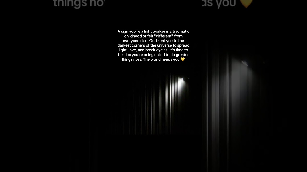 Sign You're a Light Worker or Healer ✨ #lightworkers #spiritualawakening