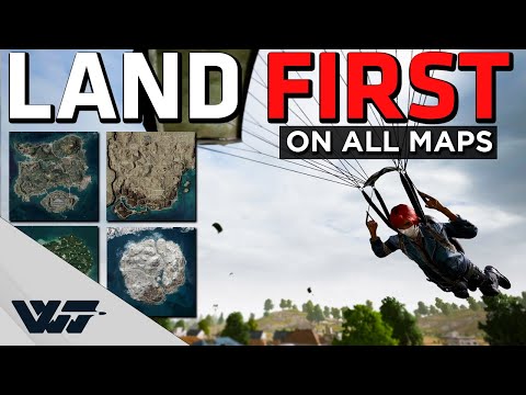 HOW TO LAND FIRST - On ALL Maps - Easy method - PUBG