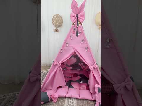 Вигвам для девочки с сердечками розовый Love me БОН БОН - фото 1 - id-p2793622435