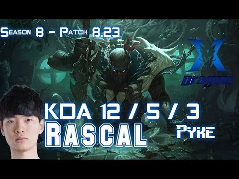 KZ Rascal PYKE vs IRELIA Top - Patch 8.23 KR Ranked