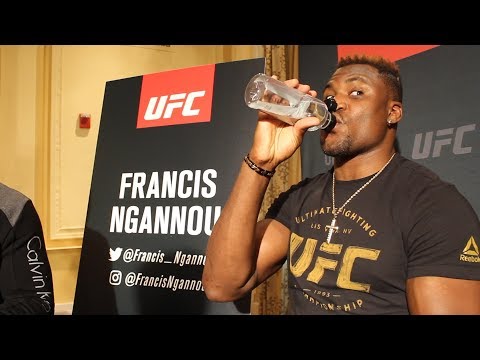 UFC 218 Media Day: Francis Ngannou just punches things, doesn't care about the scienceq