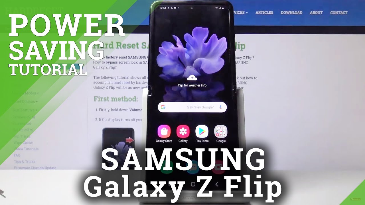 How to Enable Power Saving Mode in SAMSUNG Galaxy Z Flip – Battery Saver