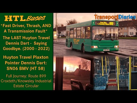 *Amazing!* The LAST HTL Dart - Saying Goodbye. Huyton Travel Dennis Dart MPD: SN06 BMV