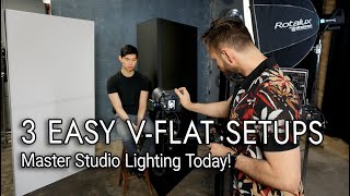 Master Studio Photography Lighting: 3 V-Flat Setups for Pro Results!