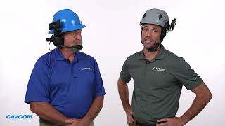 CavCom TeamTalk™ H-9 — Hands-Free Hard Hat Communication in Action