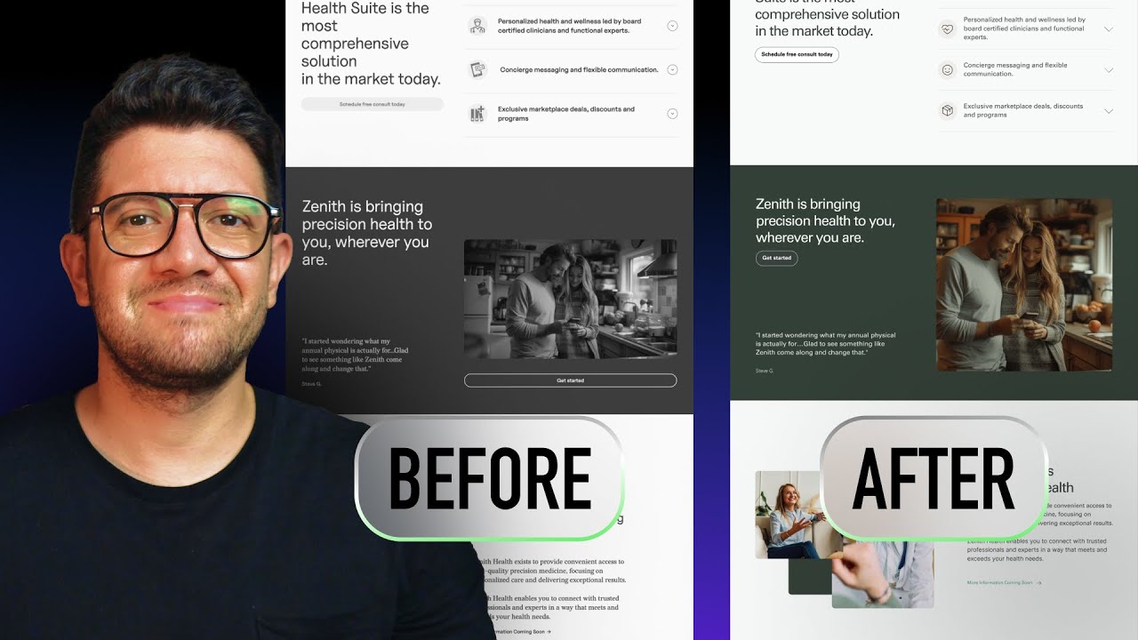 Watch Me Redesign a Medical Care Website! See the Incredible Before and After Transformation