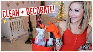 CLEAN WITH ME 2018 💪🏼✨| CLEAN AND DECORATE WITH ME FOR CHRISTMAS KIDS BEDROOM + BATHROOM | Brianna K
