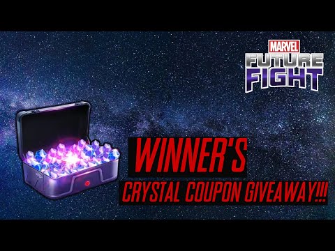 Crystal coupon giveaway winners | Marvel future fight (mff)