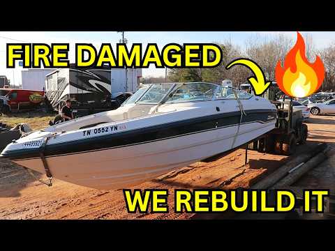 We Rebuild a Fire-Damaged Boat Insurance Gave Up On