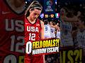 Team USA Just Survived Their WORST Offensive Nightmare 😱 #basketball #fiba #caitlinclark