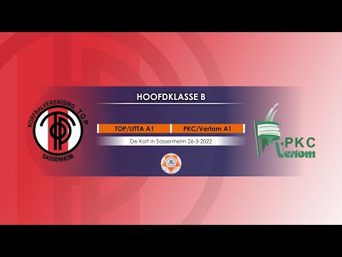 TOP/LITTA A1 tegen PKC/Vertom A1 op zaterdag 26-03-2022