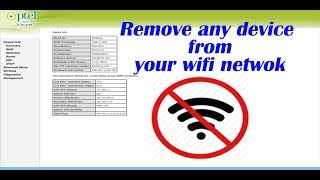 How to remove any device from your wifi network using MAC address || PTCL