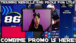 100K TRAINING INTO THE 86+ COMBINE REROLLS! PACKS FOR 4 LTDS! COMBINE IS HERE! MADDEN 22