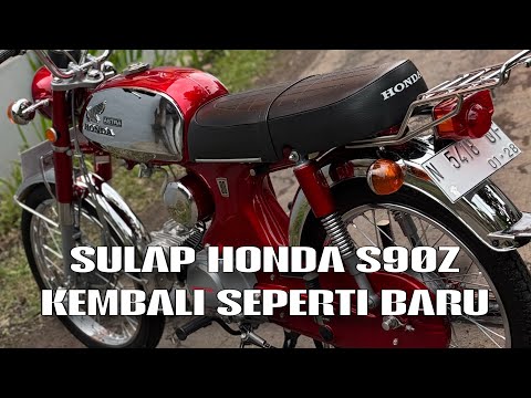 Restorasi motor tua honda s90z kembali ke original | tumbasmotor |