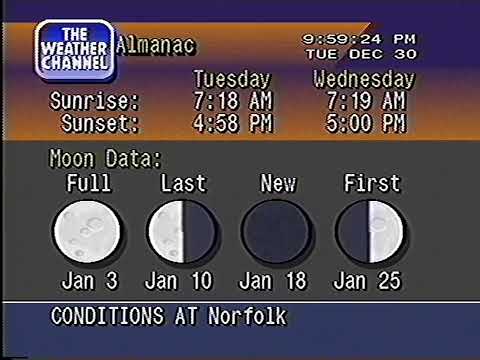 WeatherSTAR 4000 (Simulated by FreeStar 4000) - Norfolk, VA - 12/30/2025