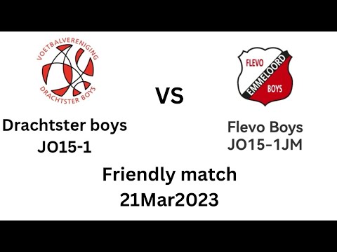 Drachtster Boys JO15-1 vs Flevo Boys JO15-1 (Friendly match 21.Mar.2023)